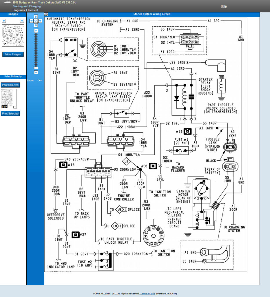 1988 Dakota 3 9 Ignition System Schematic Needed Truck Doesnt Have 