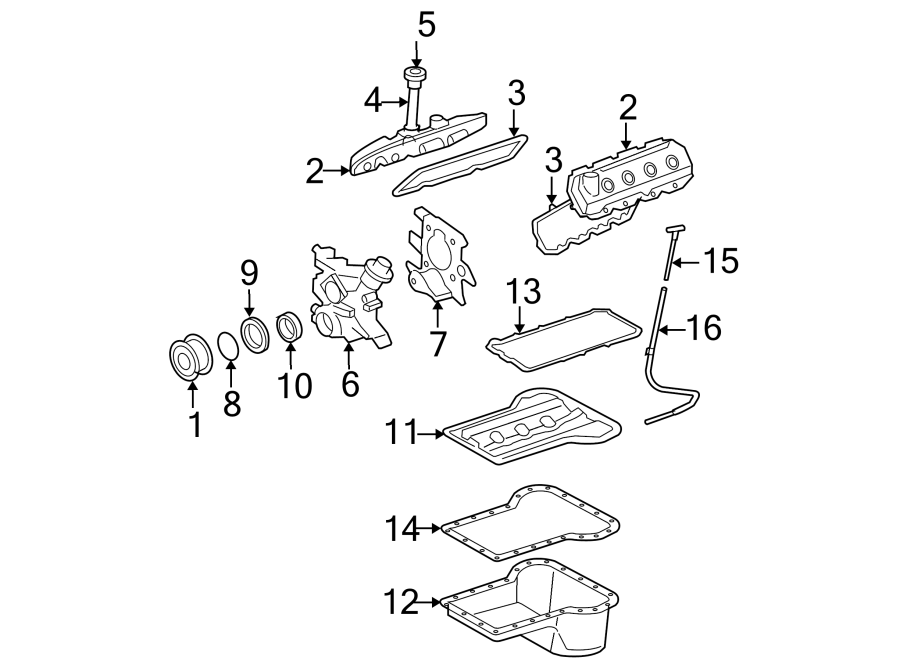 2003 Ford Explorer Sport Trac Cover Valve CYLINDER 6 0 LITER TURBO 