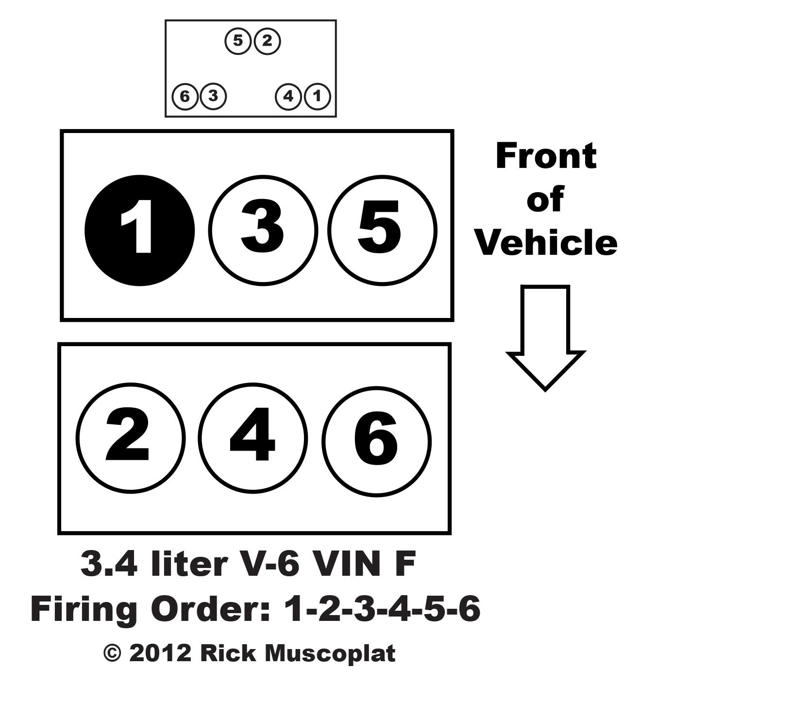 2008 Chevy Equinox 3 4l V6 Is This The Correct Firing Order I m Going