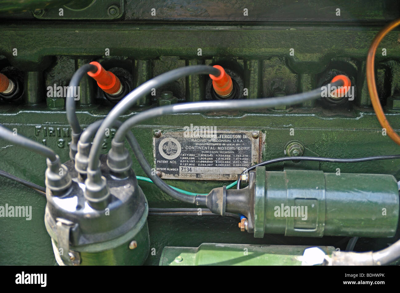 Antique Farm Tractor Engine Stock Photo Alamy