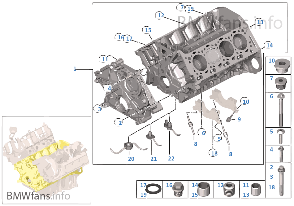 Engine Block BMW X6 E71 X6 50iX N63 USA