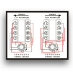 Firing Order Decal Marine Boat Dual Inboard Engines Fit 305 350 383 454