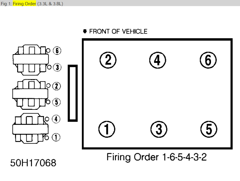 Firing Order Please What Is The Firing Order And Which Side Is 