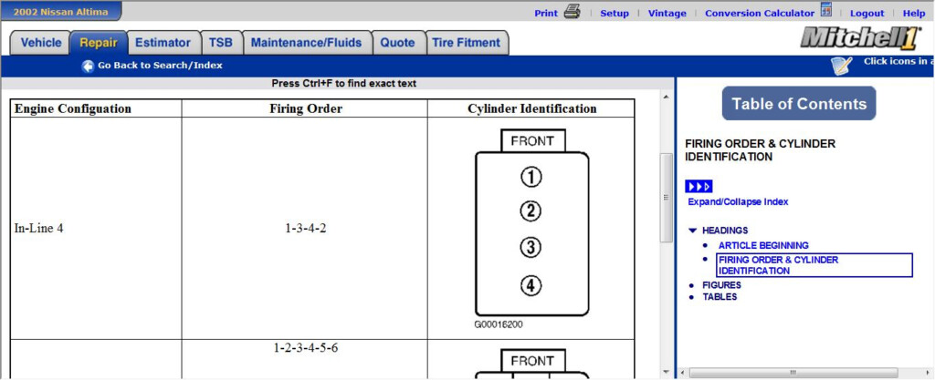 Firing Order What Is The Firing Order On A 2002 Nissan Altima 