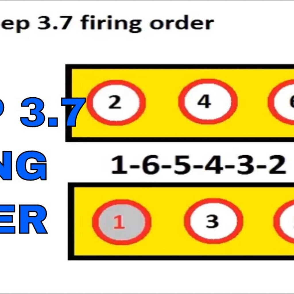 Ford 3 7 L Firing Order Wiring And Printable