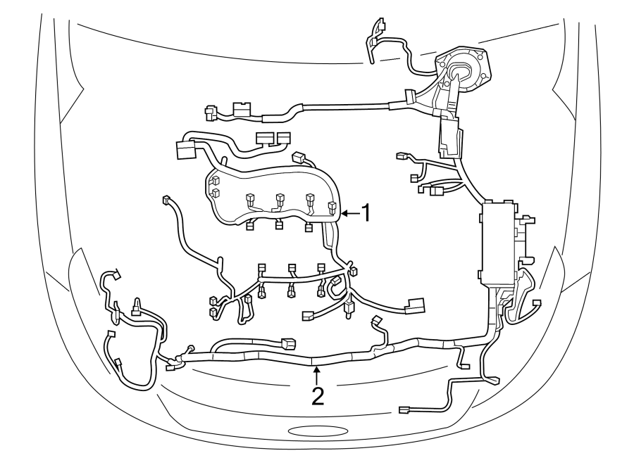 Ford Police Interceptor Utility Engine Wiring Harness 3 5 Liter Turbo