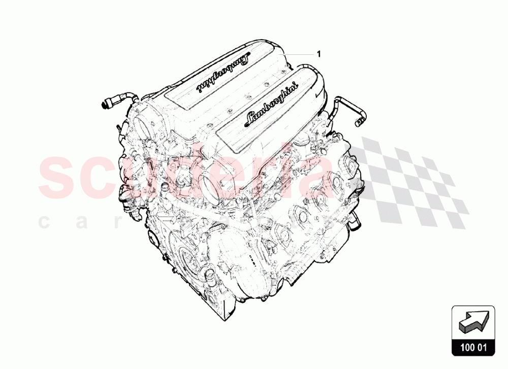 Lamborghini Huracan LP640 Performante Coupe Engine Assembly Parts 