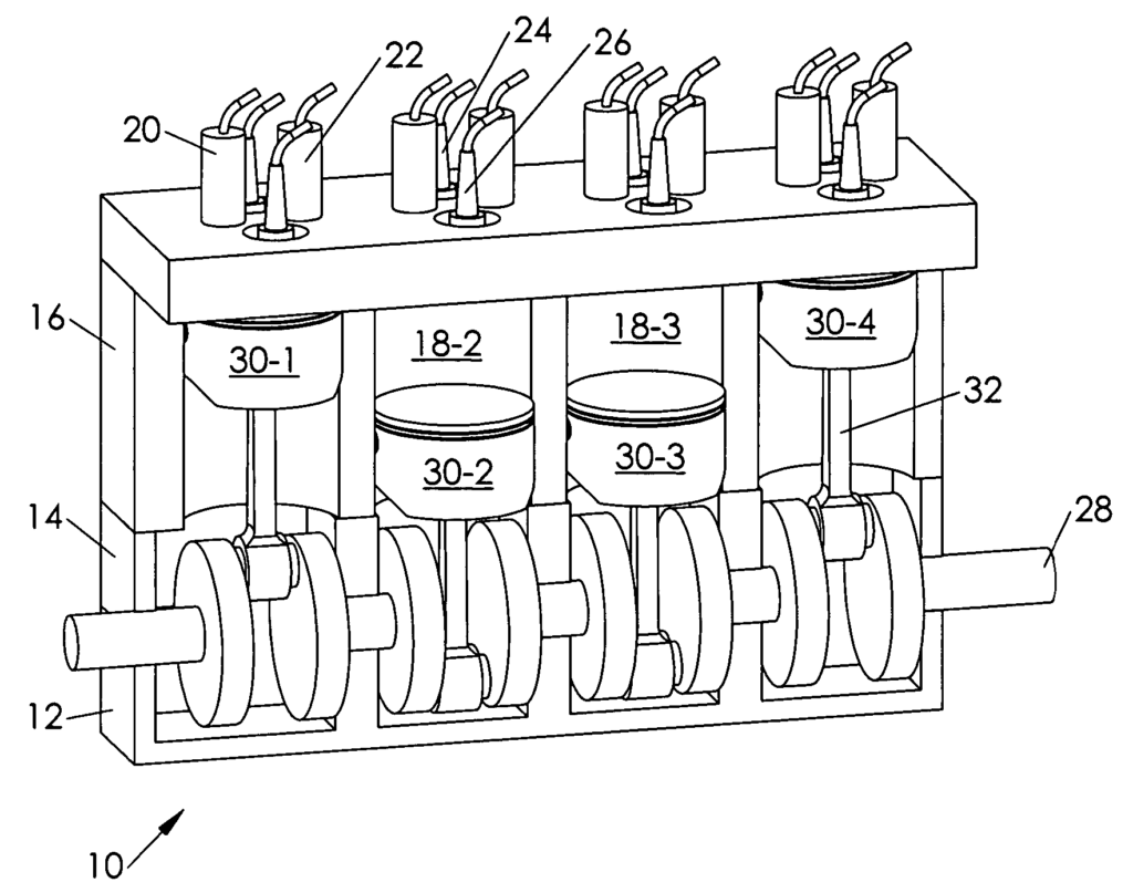 Patent US20060102124 Piston Engine With Selectable Firing Order 