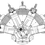 R E P Fan Semi Radial Aircraft Engines Old Machine Press