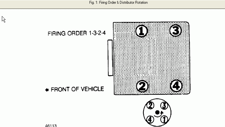 What Is The Firing Order On A 1991 Subaru Loyale 