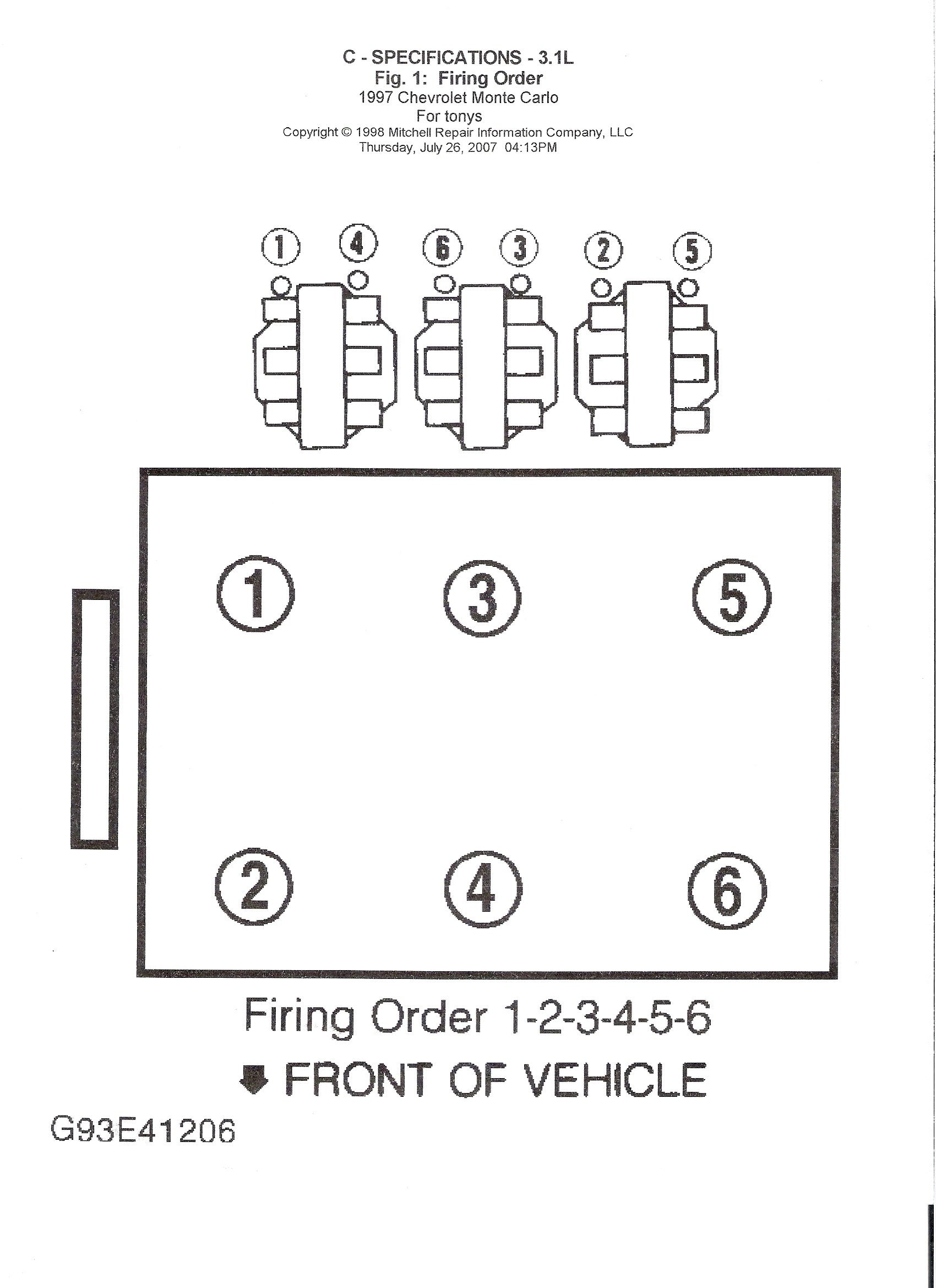 1997 Chevy Lumina 3 1 Firing Order 2022 Firing order