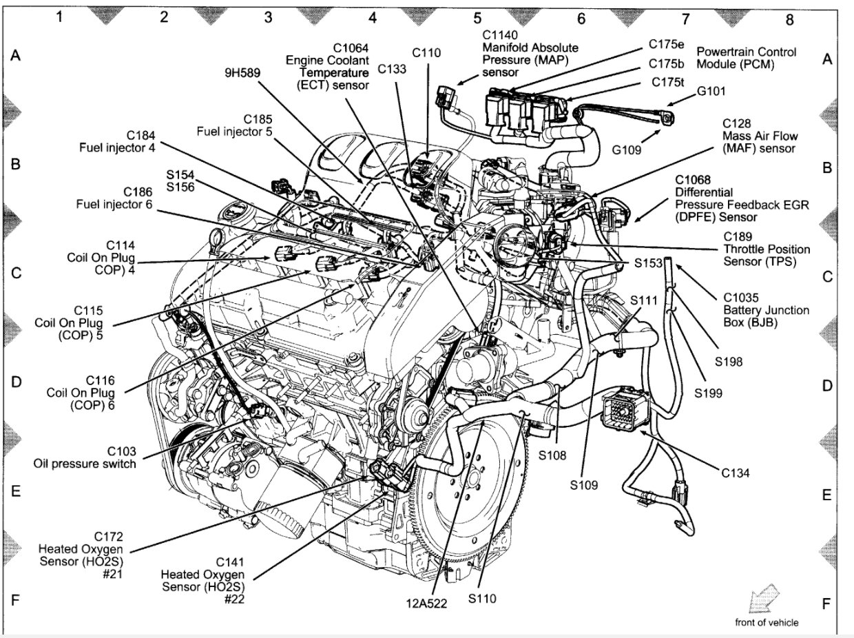 2002 Ford Escape 3 0 Engine Diagram 2002 Ford 3 0 V6 Duratec Engine 