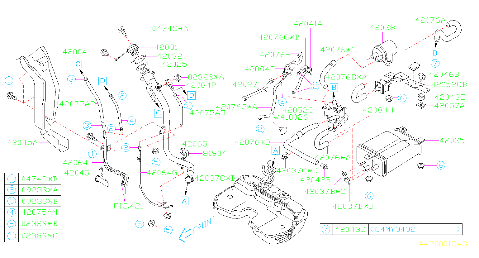 2022 Subaru Forester F4 2 5 Fireing Order 2022 Firing order