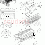 Aston Martin DBS V12 Engine Structure Parts Scuderia Car Parts