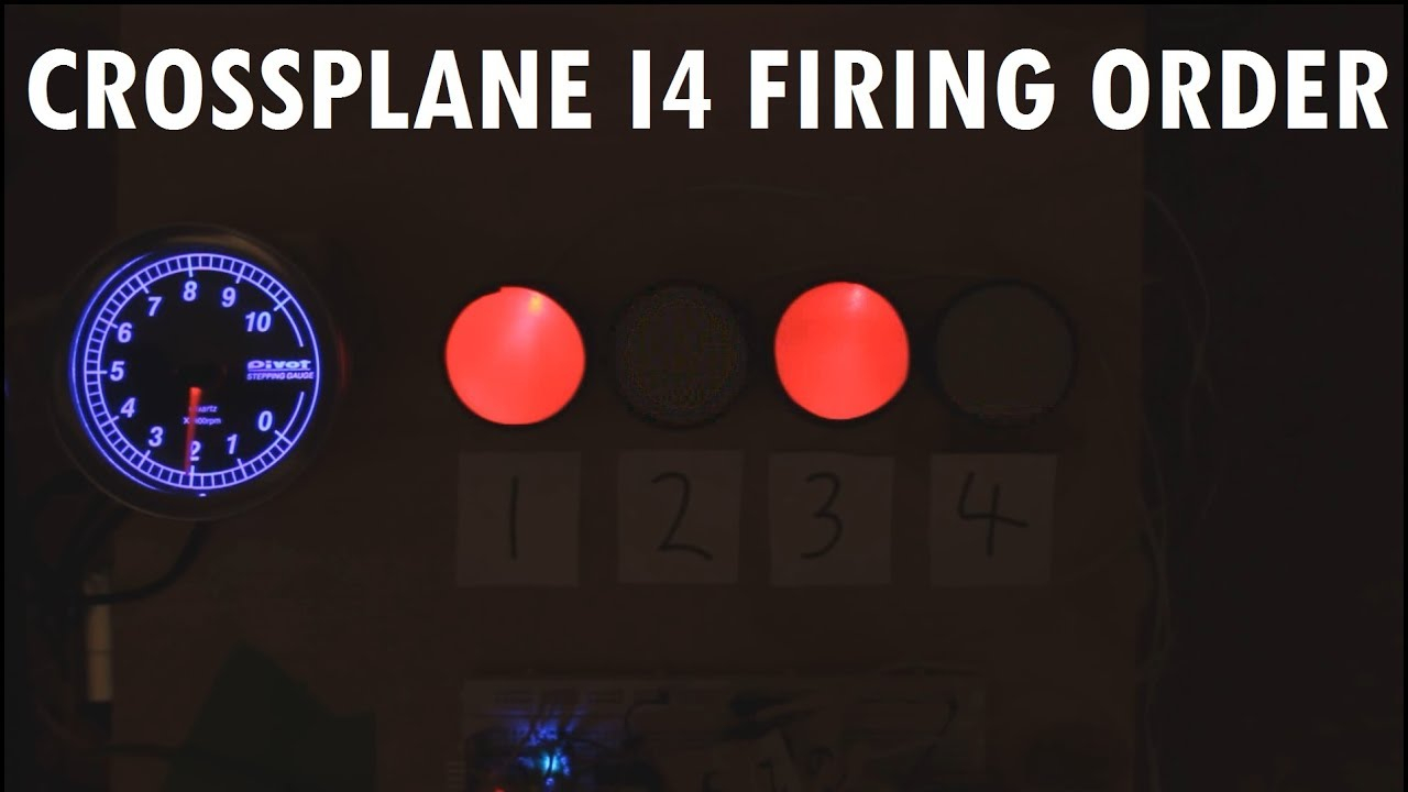 Audiovisual Demonstration Of Crossplane 4 Cylinder Engine Firing Order