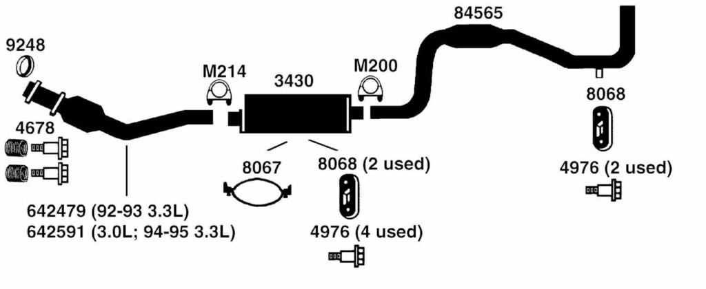 DODGE GRAND CARAVAN Exhaust Diagram From Best Value Auto Parts