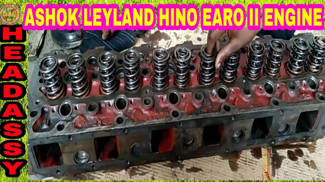 How To Repaire Engine Head Hino BS II Step By Step Ashok Leyland By