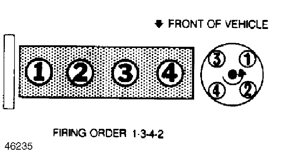 I Need The Wiring Diagram For The Spark Plugs To Distributer Cap For A