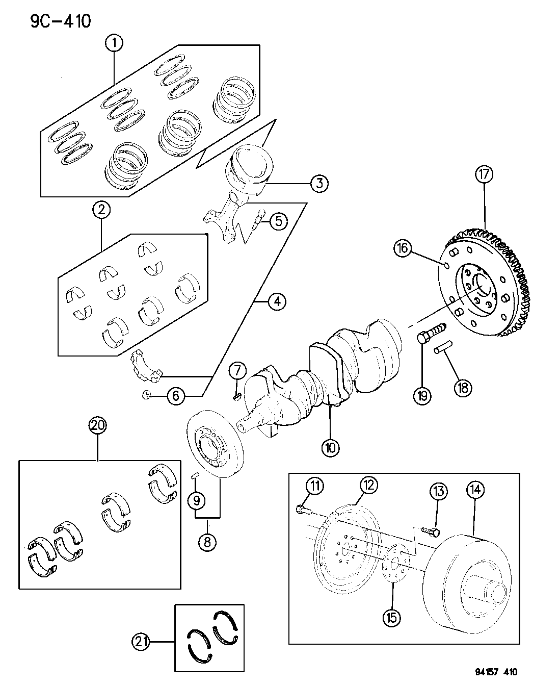 MD301716 Genuine Mopar RING SET PISTON