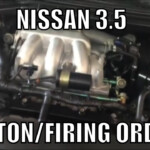 Nissan 3 5 Firing Order Piston Order YouTube