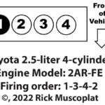 Toyota 2 5 Liter Firing Order And Spark Plug Gap 2AR FE Engine