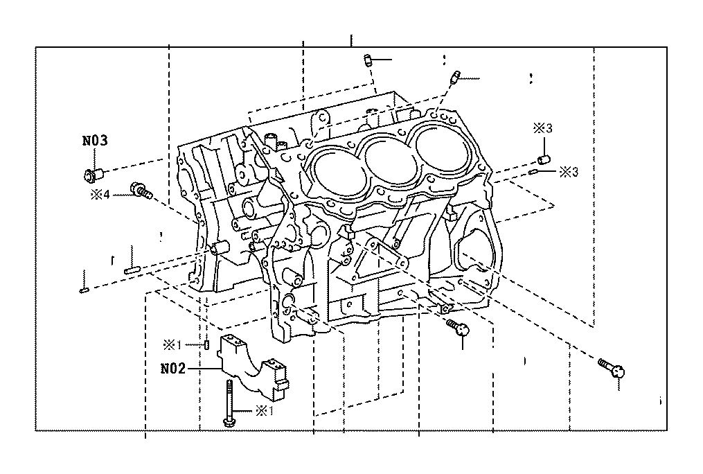 Toyota Sequoia Block Sub assembly Cylinder Engine 1140109736 