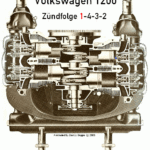 Vintage Volkswagen Firing Order 1 4 3 2 Volkswagen Vw Engine Vw