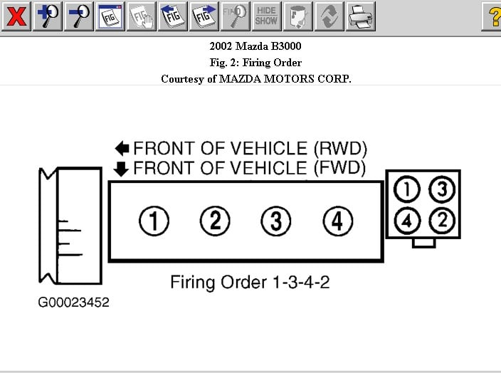 What Is Firing Order For A Mazda B3000 3 Liter Truck