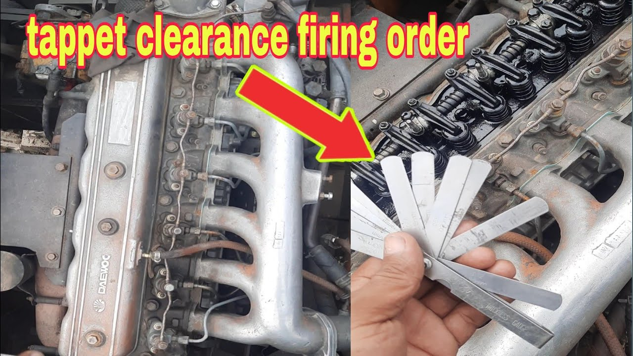 6 Cylinder Engine Tappet Clearance Firing Order Isuzu Engine YouTube