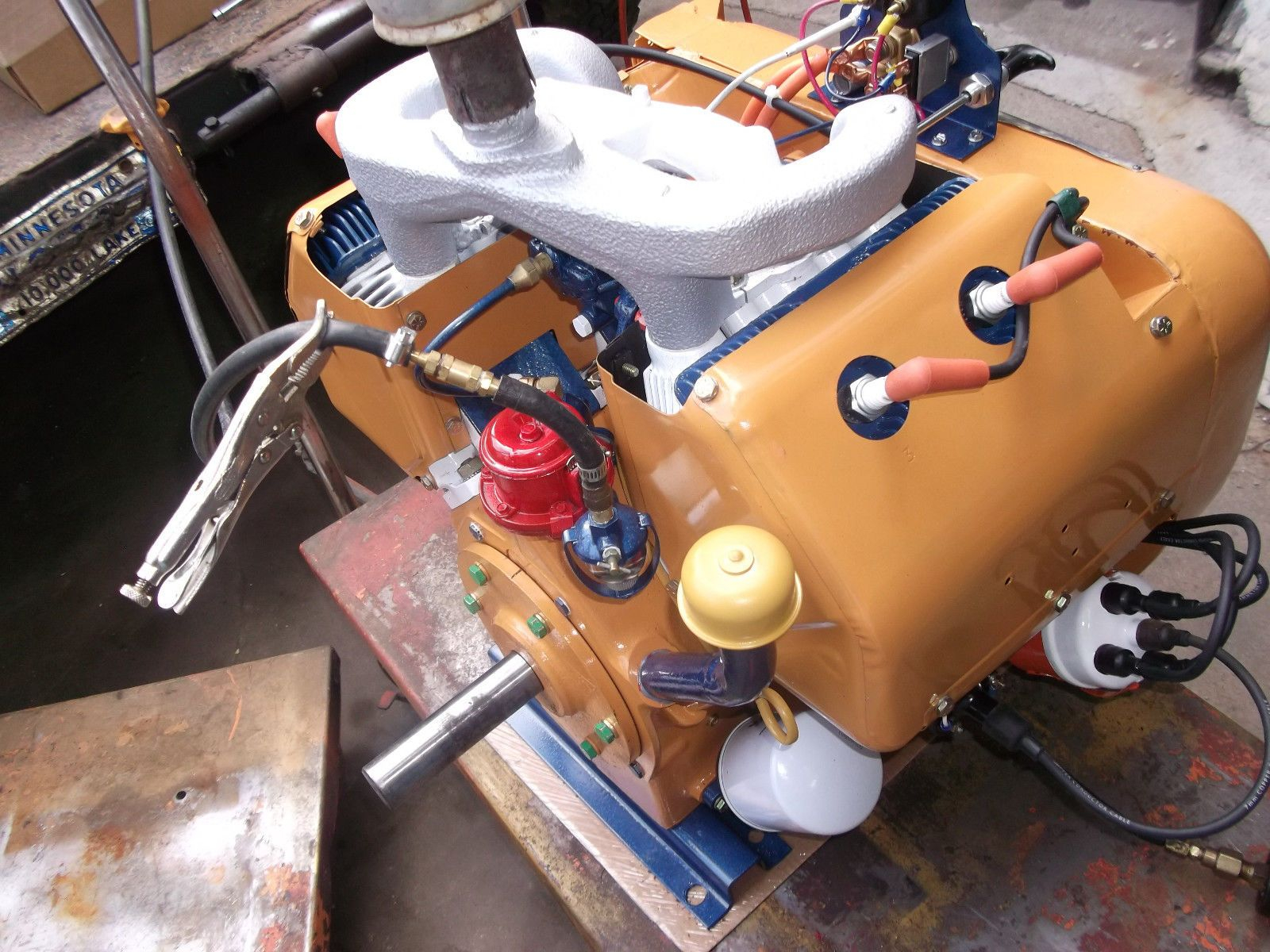 Wisconsin VH4D Rebuilt 4 Cylinder 30 Horsepower Aircooled Engine EBay